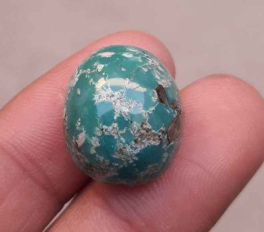 Natural Turquoise with Pyrite - Green Matrix Turquoise - 26.10ct 19x16x11mm