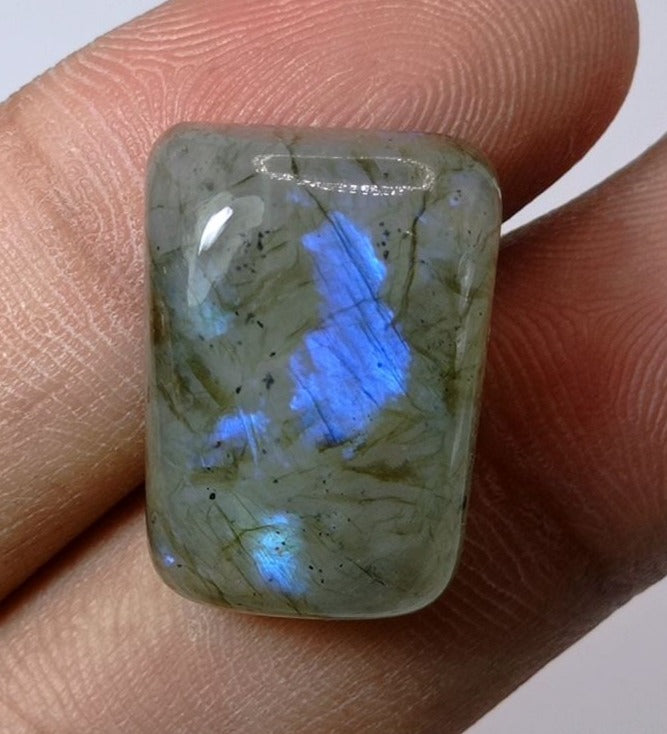 34.5ct Labradorite Cabochon - Spectrolite- Black Moon Stone - 22x16mm