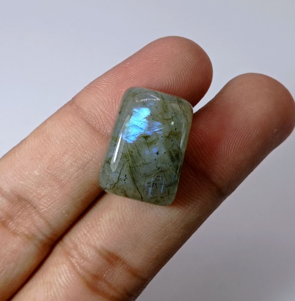 34.5ct Labradorite Cabochon - Spectrolite- Black Moon Stone - 22x16mm