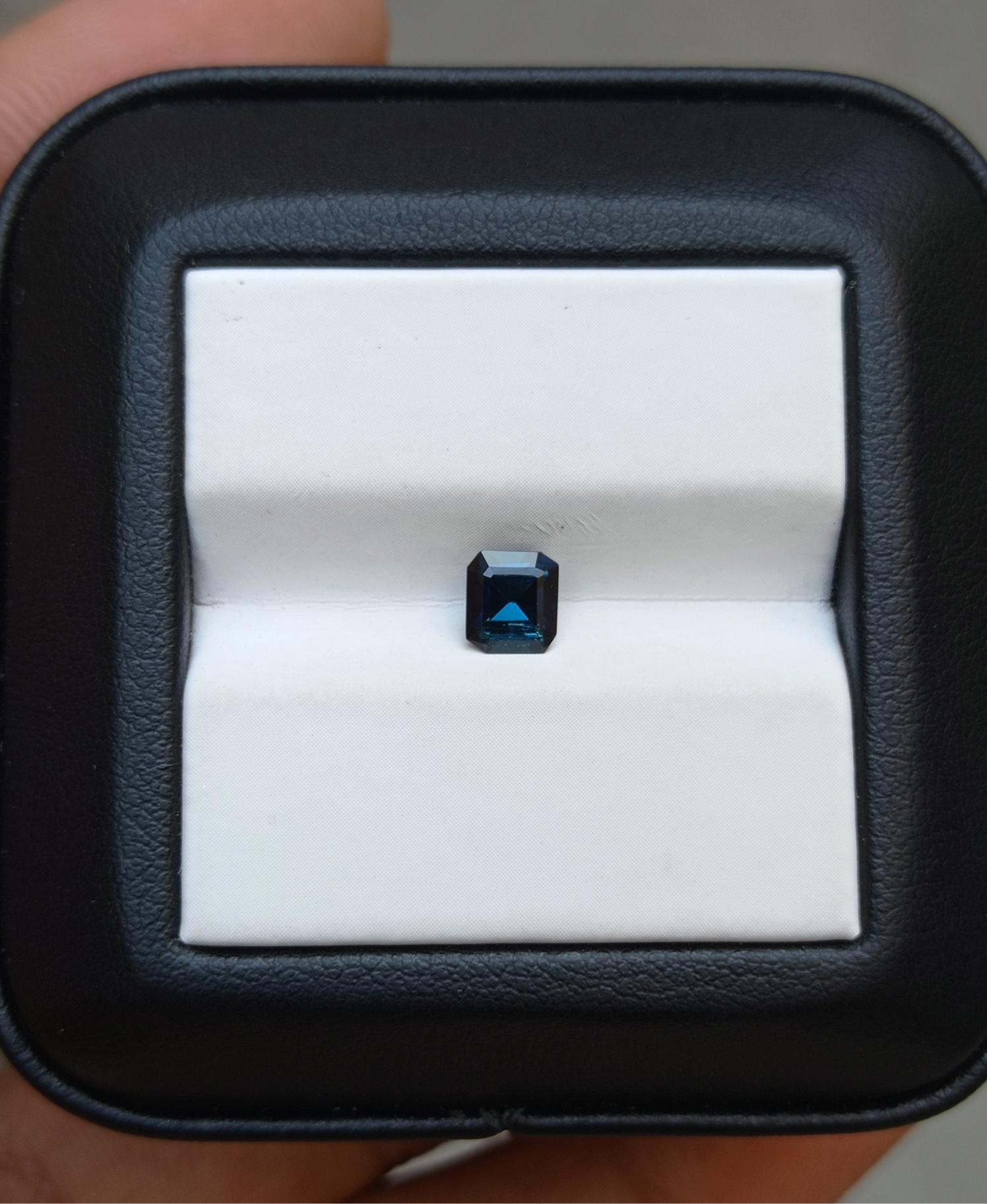 0.6ct Natural Indicolite Tourmaline Gemstone - October Birthstone Tourmaline