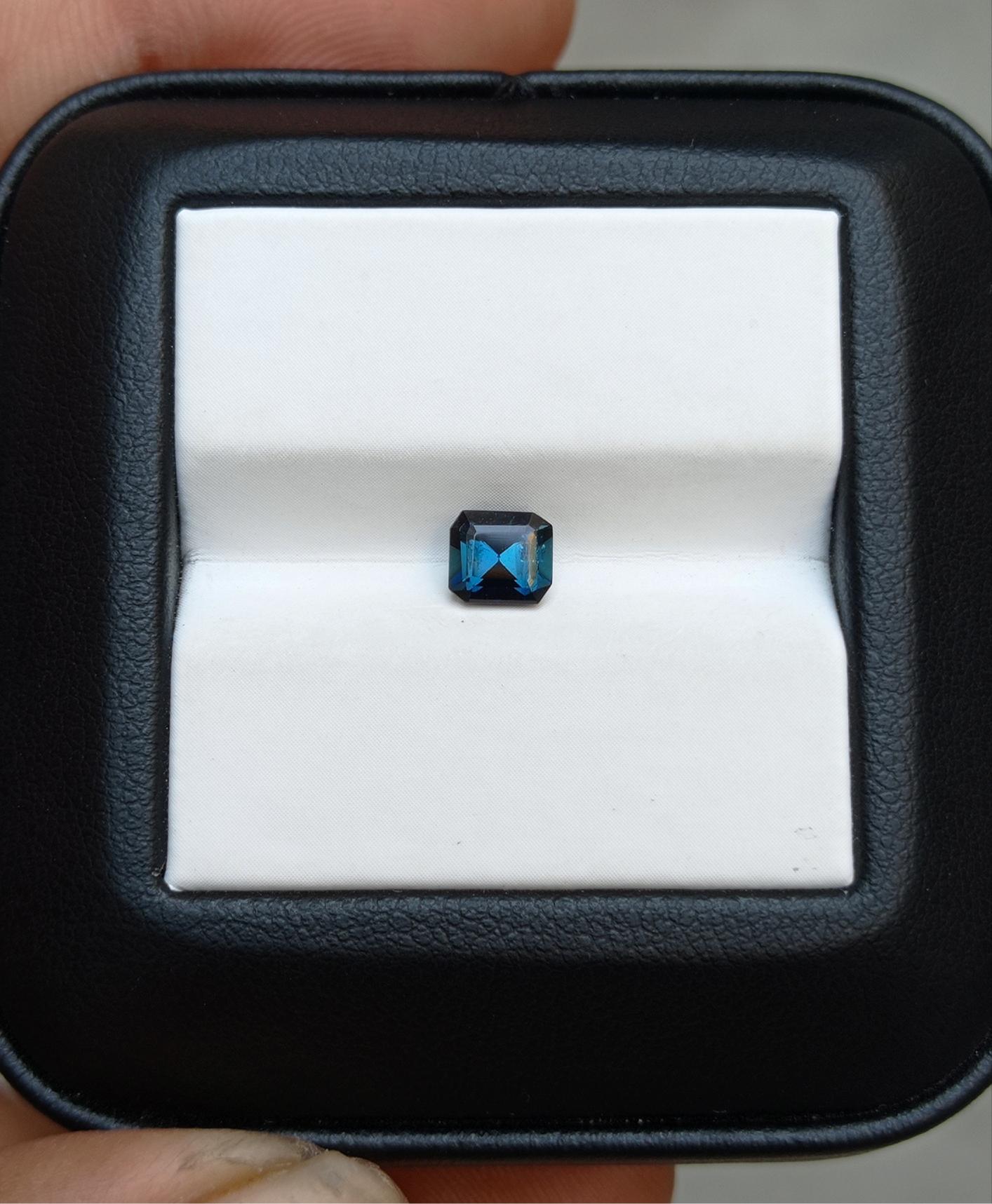 0.6ct Natural Indicolite Tourmaline Gemstone - October Birthstone Tourmaline