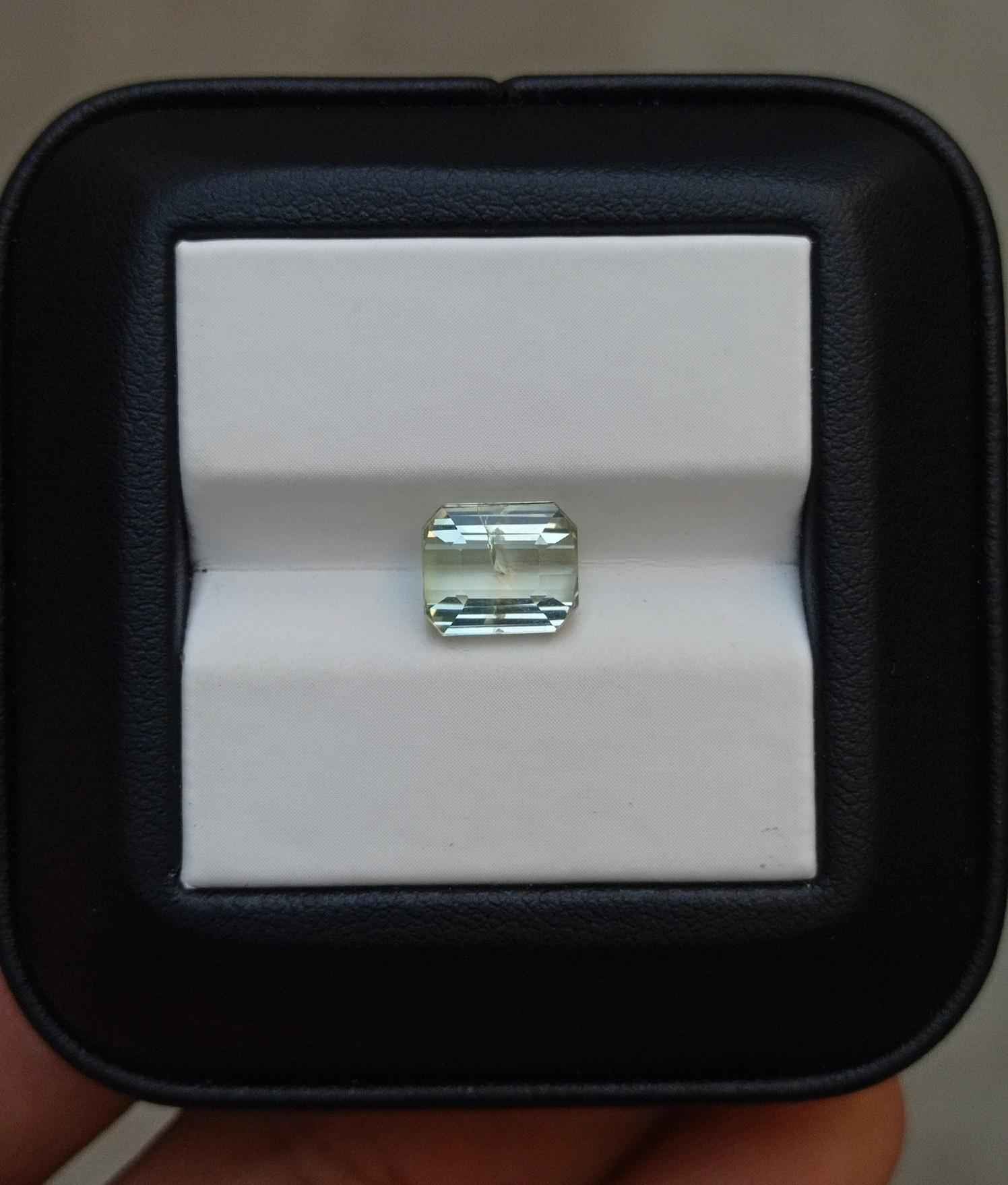 2.8ct Natural Light Yellow Tourmaline Gemstone - October Birthstone - 9x7x5mm