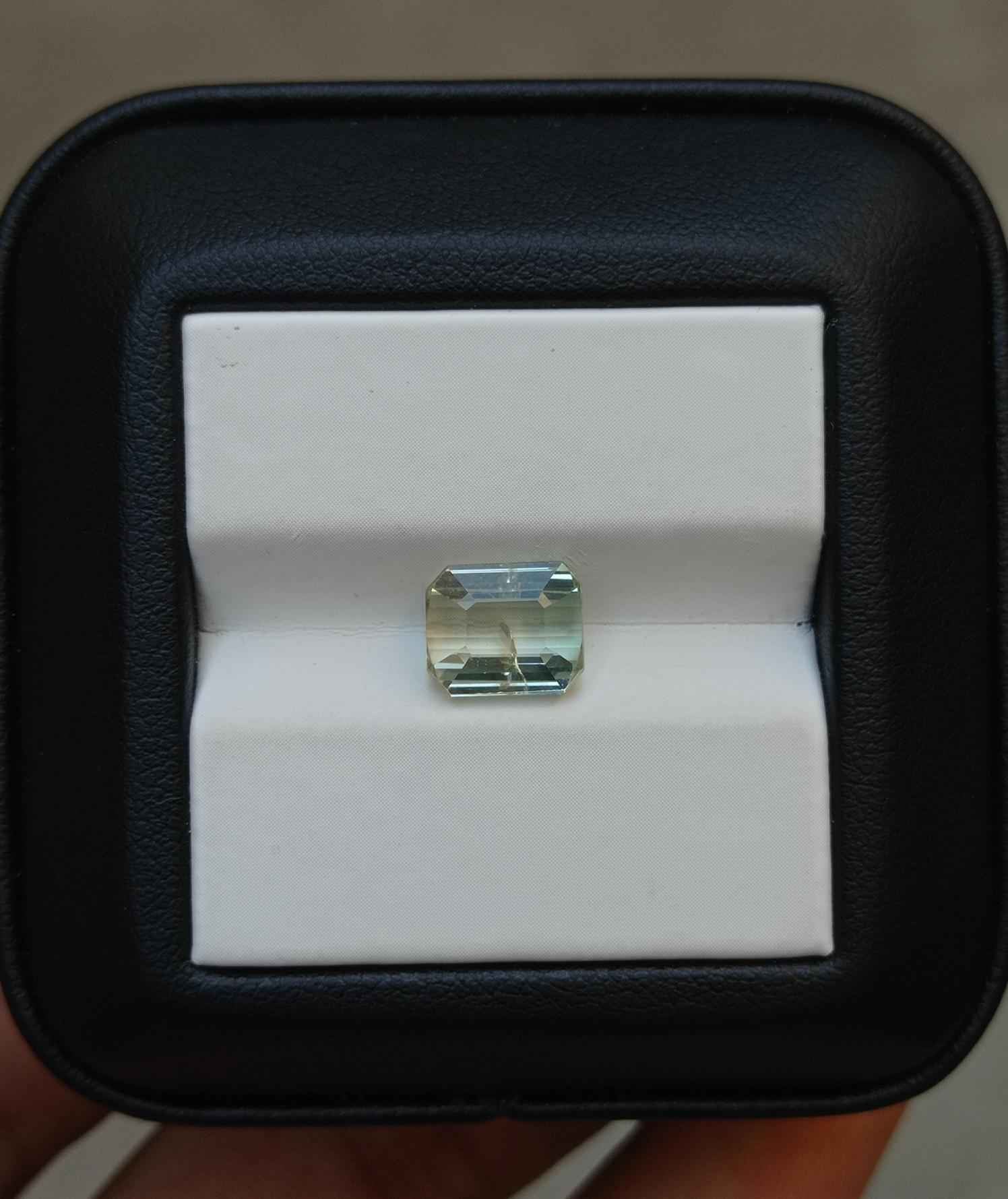 2.8ct Natural Light Yellow Tourmaline Gemstone - October Birthstone - 9x7x5mm