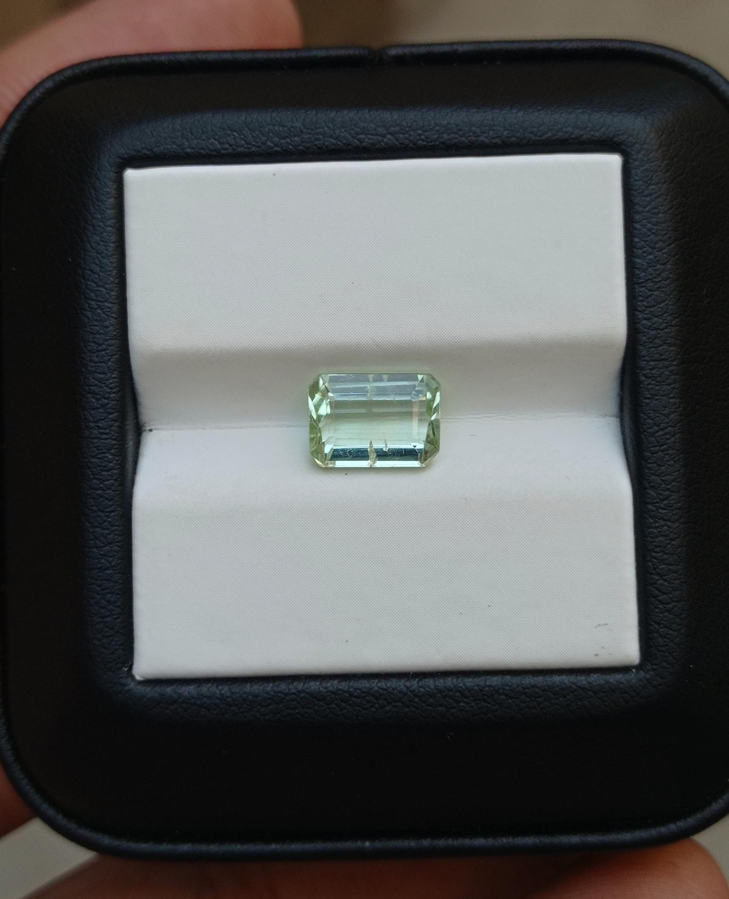 2.2ct Natural Light Green Tourmaline Gemstone - October Birthstone