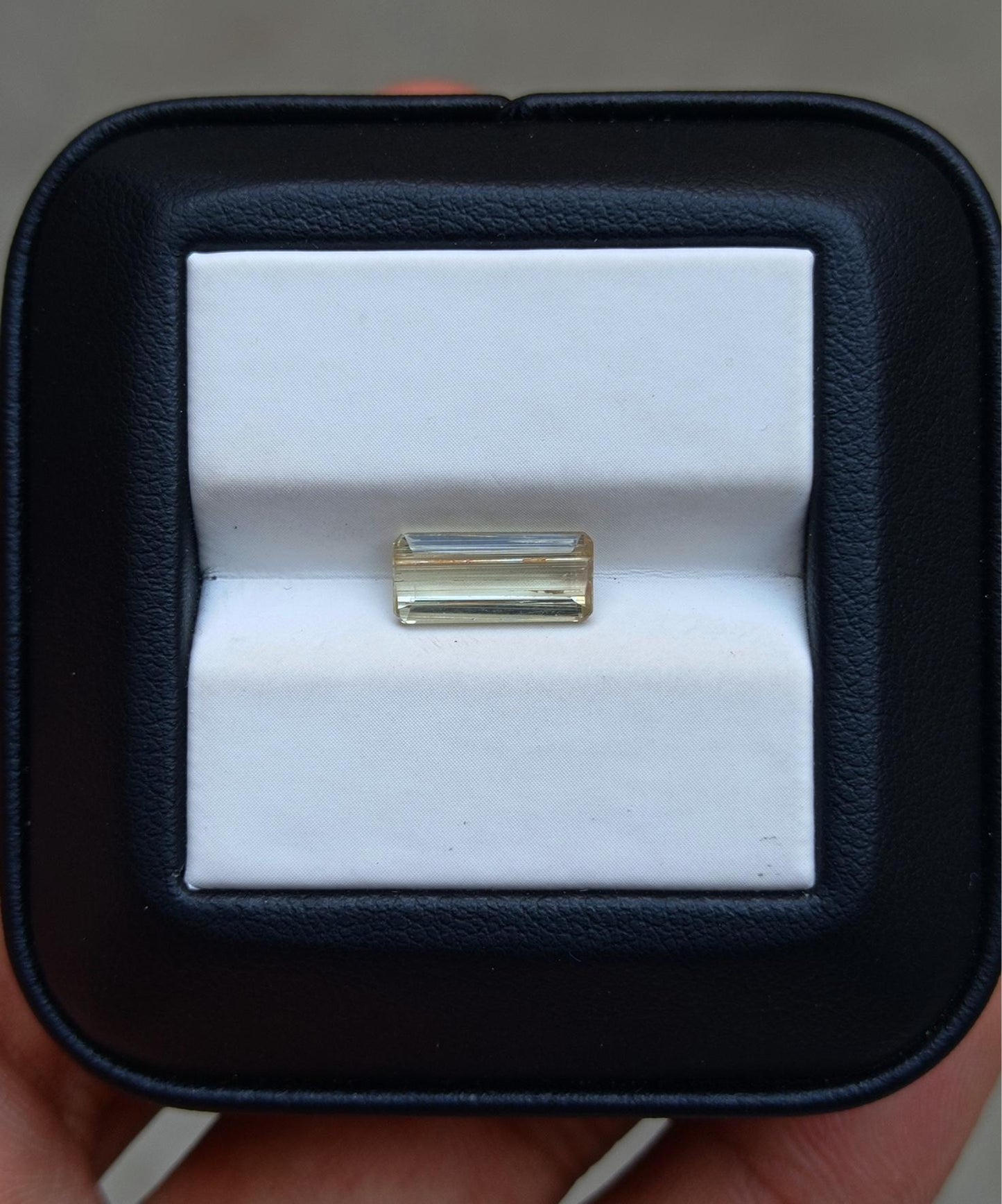 1.8ct Natural Yellow Tourmaline Gemstone - October Birthstone - 11x5x3mm