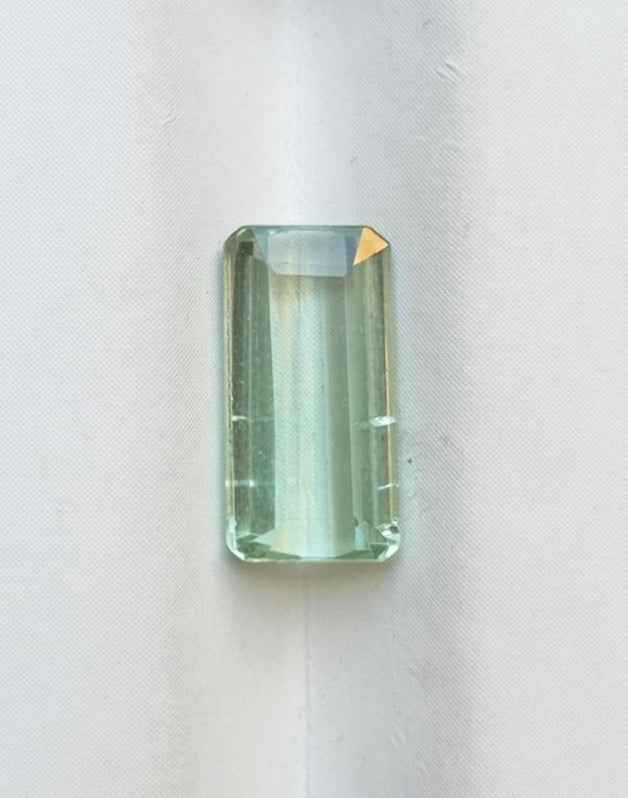 2.8ct Natural Teal Tourmaline Gemstone - Faceted Tourmaline - October Birthstone - 12x6x4mm