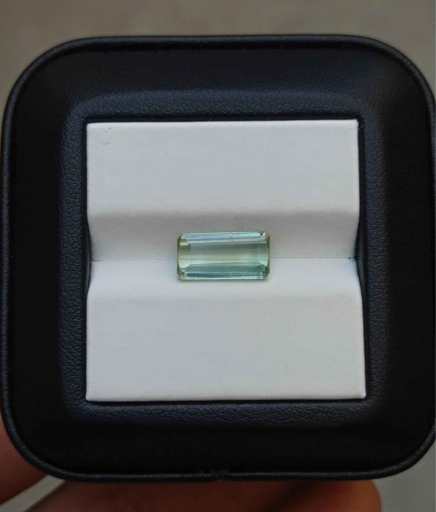 2.8ct Natural Teal Tourmaline Gemstone - Faceted Tourmaline - October Birthstone - 12x6x4mm