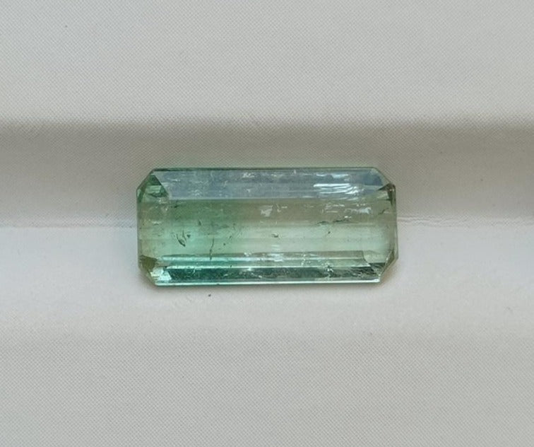 2.7ct Natural Bi-Color Tourmaline Gemstone - October Birthstone - 13x6x4mm