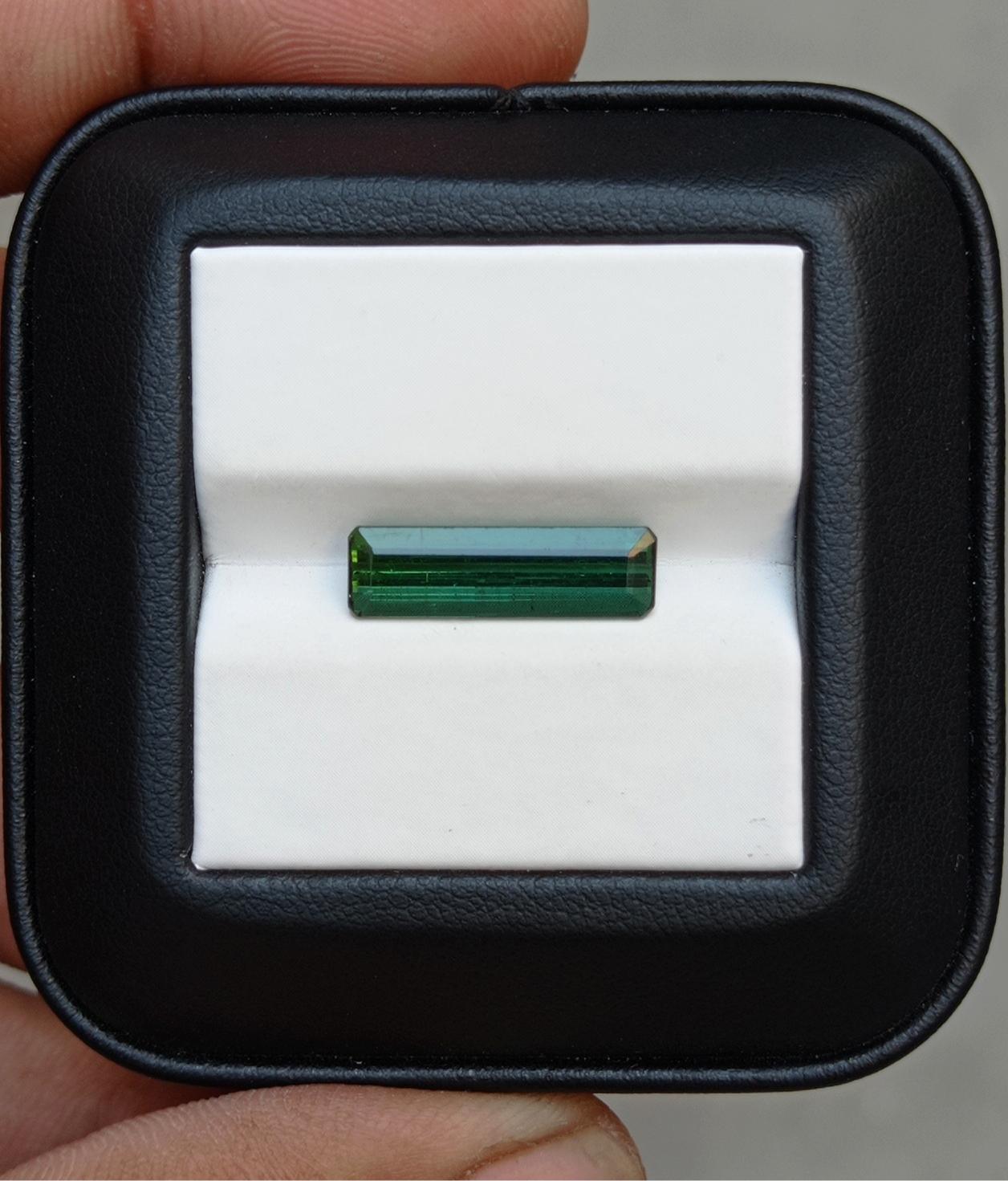 3.4ct Natural Green Tourmaline Gemstone - October Birthstone