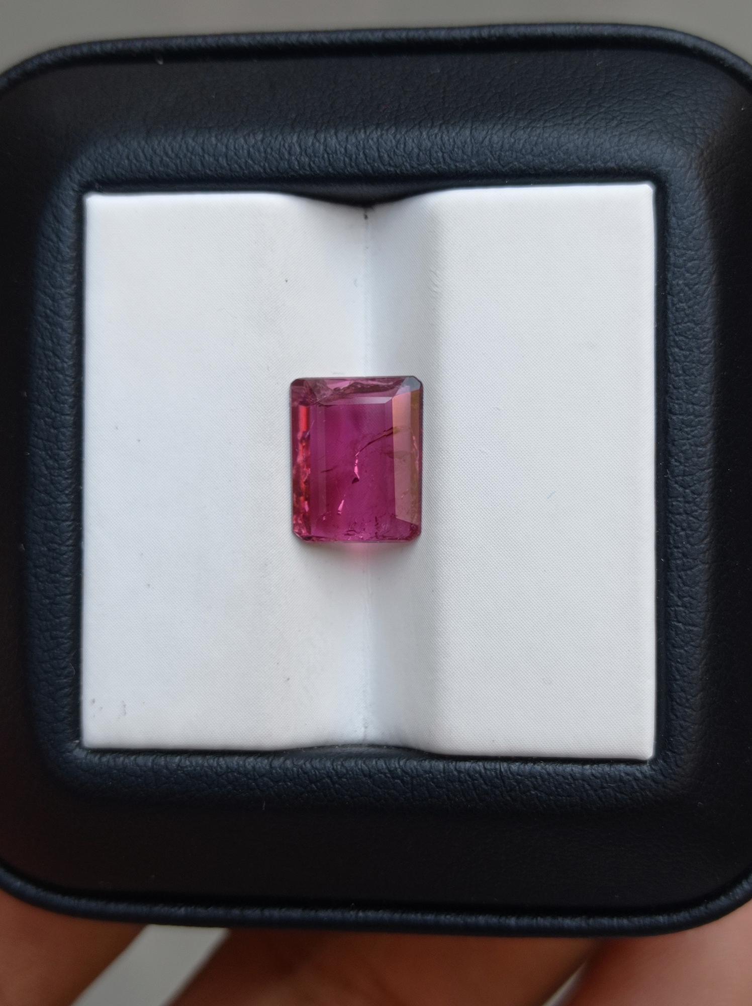 2.55ct Natural Rubellite Tourmaline Gemstone - October Birthstone