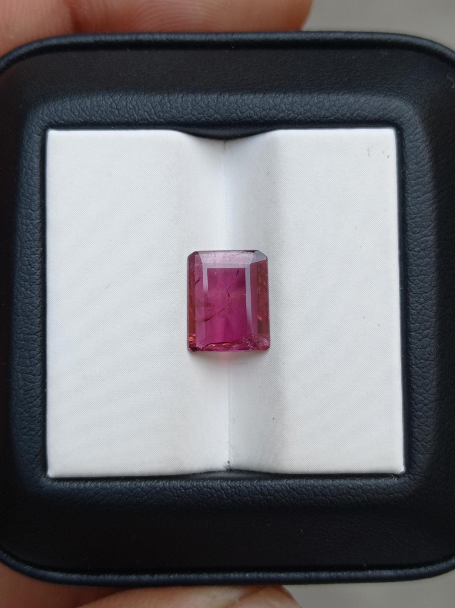 2.55ct Natural Rubellite Tourmaline Gemstone - October Birthstone