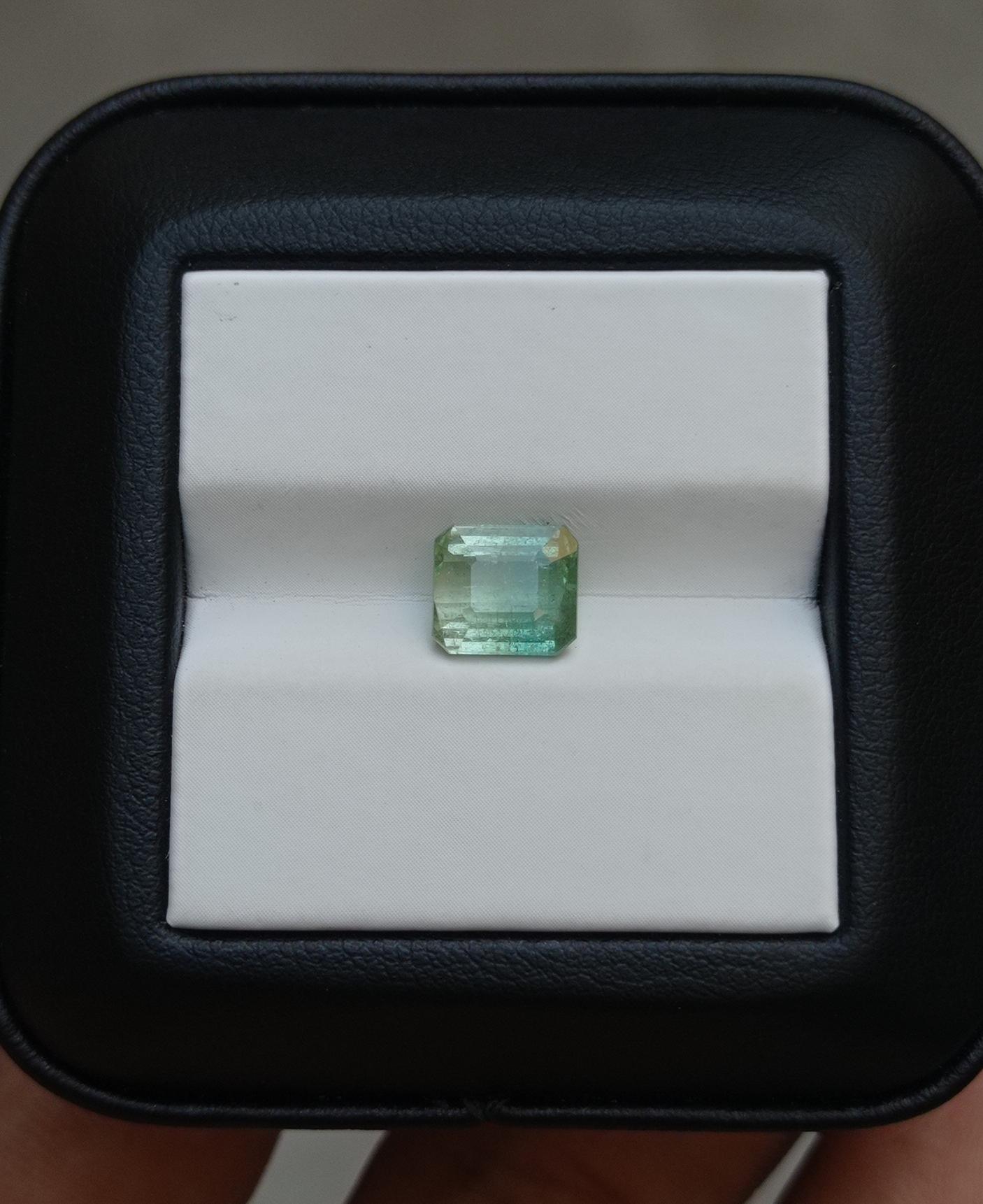 2.1ct Natural Bi-Color Tourmaline Gemstone - October Birthstone