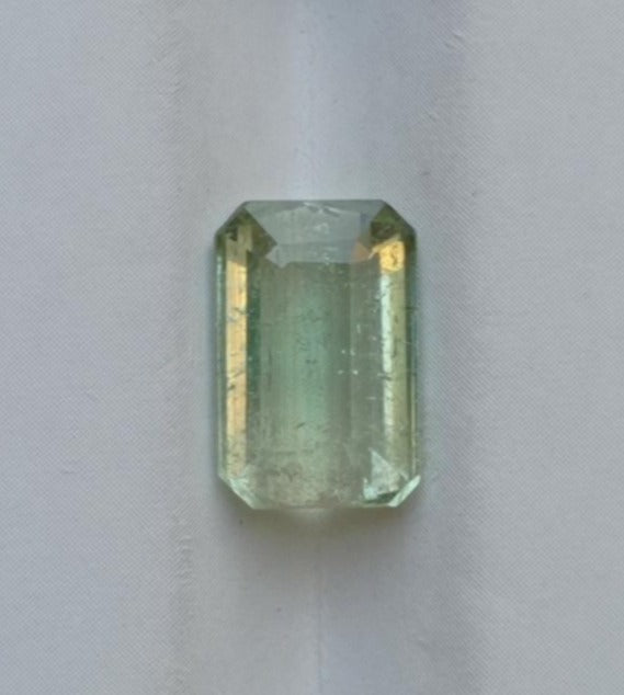 3.3ct Natural Light Green Tourmaline Gemstone - October Birthstone - 11x7x5mm