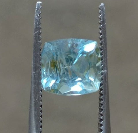 1.7ct Aquamarine - Aquamarine Crystal Fancy Cut - March Birthstone - 7x8mm