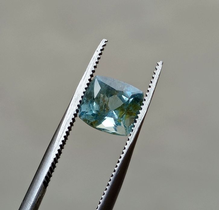 1.7ct Aquamarine - Aquamarine Crystal Fancy Cut - March Birthstone - 7x8mm