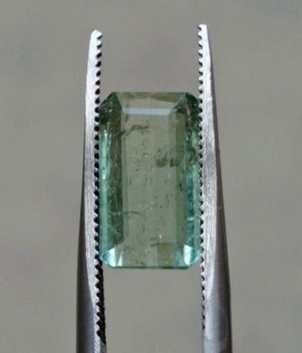 3.9ct Natural Light Green Tourmaline Gemstone - October Birthstone - 12x7x5mm