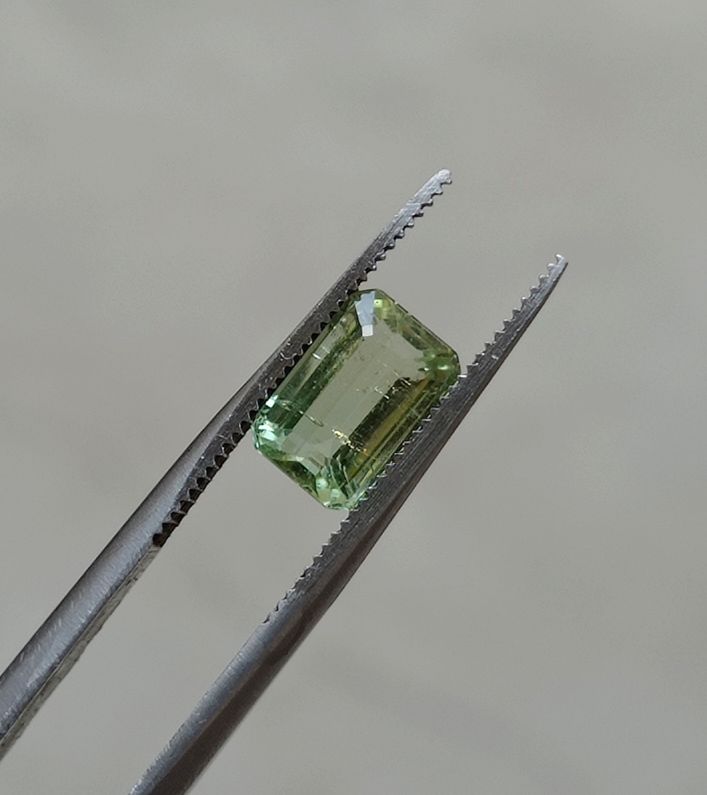 2.25ct Natural Light Green Tourmaline Gemstone - October Birthstone - 9x6x5mm