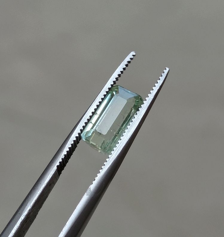 2.45ct Natural Light Green Tourmaline Gemstone - October Birthstone - 10x5x5mm