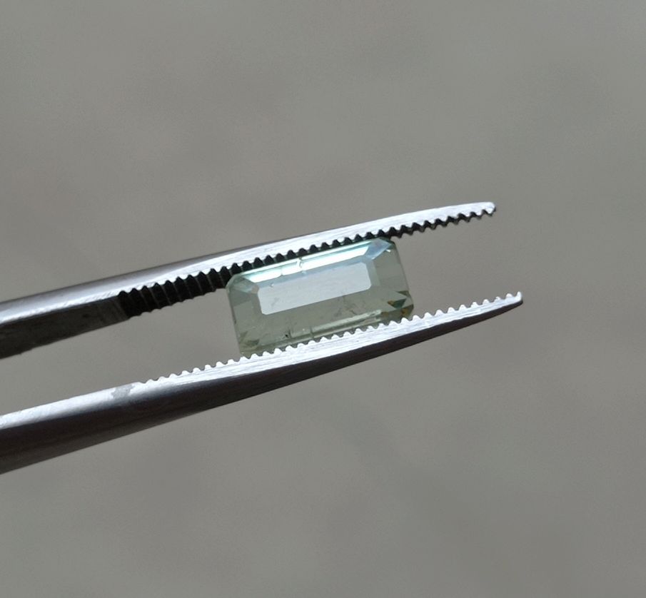 2.45ct Natural Light Green Tourmaline Gemstone - October Birthstone - 10x5x5mm