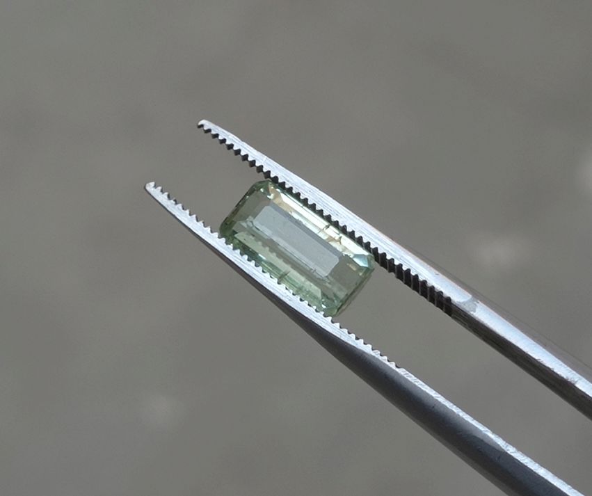 2.45ct Natural Light Green Tourmaline Gemstone - October Birthstone - 10x5x5mm