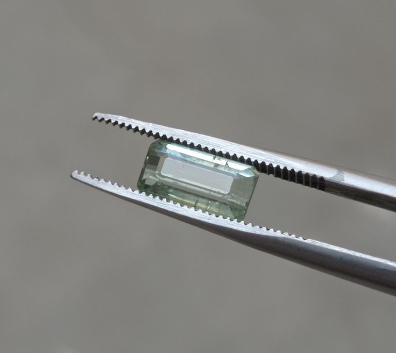 2.45ct Natural Light Green Tourmaline Gemstone - October Birthstone - 10x5x5mm