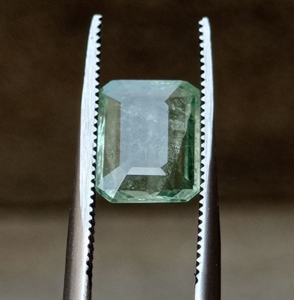 2.1ct Natural Light Green Tourmaline Gemstone - October Birthstone - 10x8x3mm