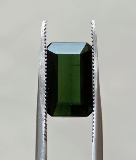 4.3ct Natural Green Tourmaline Gemstone - Faceted Tourmaline - October Birthstone - 13x8x4mm