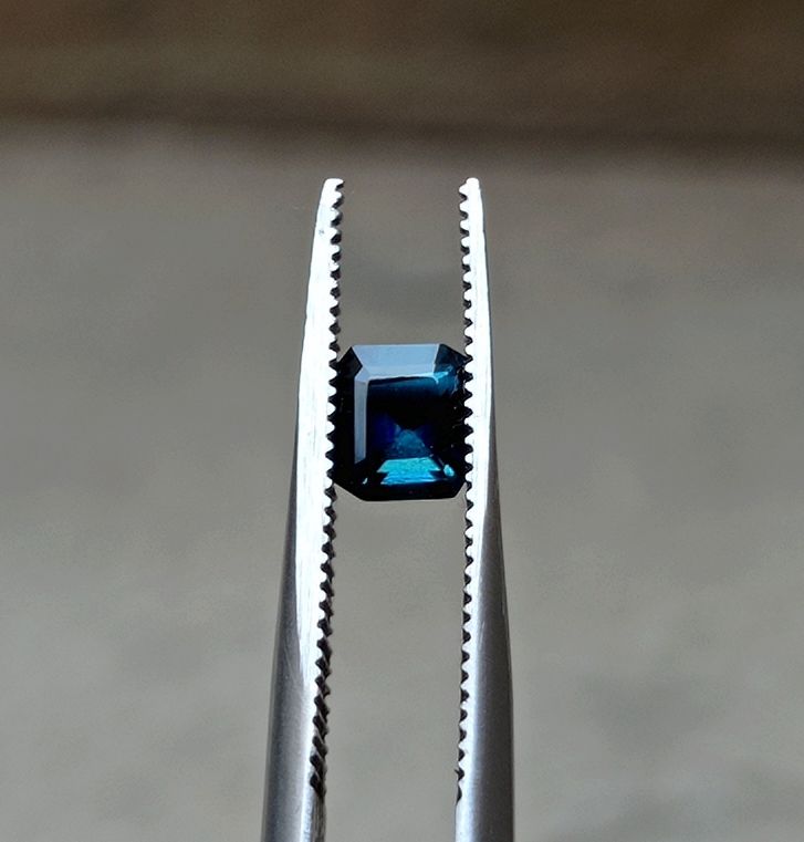 0.6ct Natural Indicolite Tourmaline Gemstone - October Birthstone Tourmaline