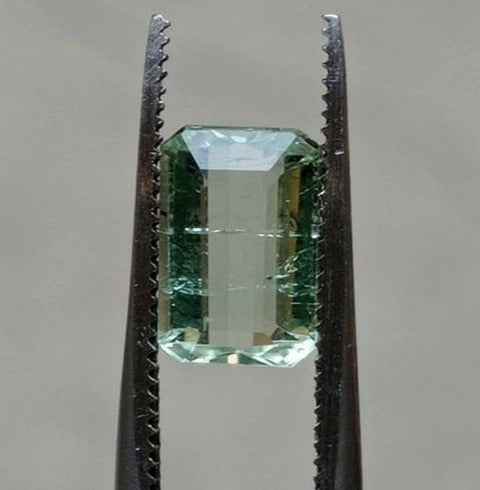 2.25ct Natural Light Green Tourmaline Gemstone - October Birthstone - 9x6x4mm