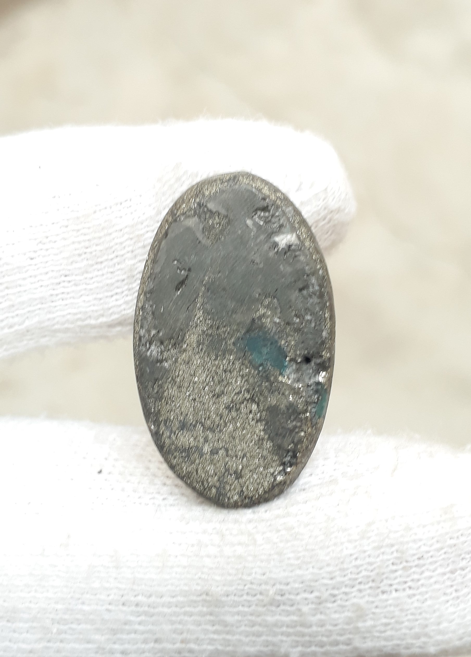 Natural Turquoise with Pyrite - Blue Matrix Turquoise - Shajri Feroza-38Ct