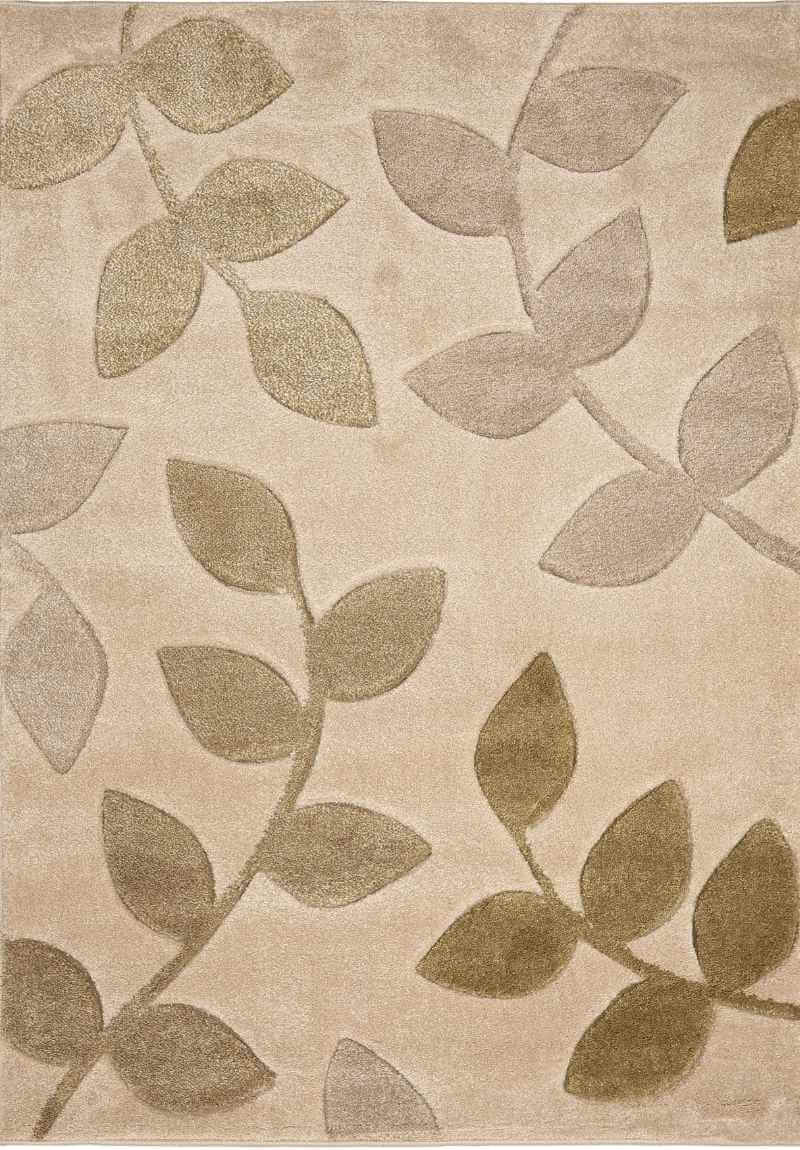 Newport Leaf Rug – Hand-Carved Floral Design