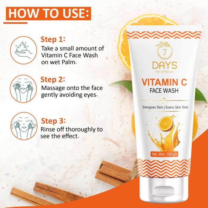 7 Days Vitamin C Face Wash with Turmeric