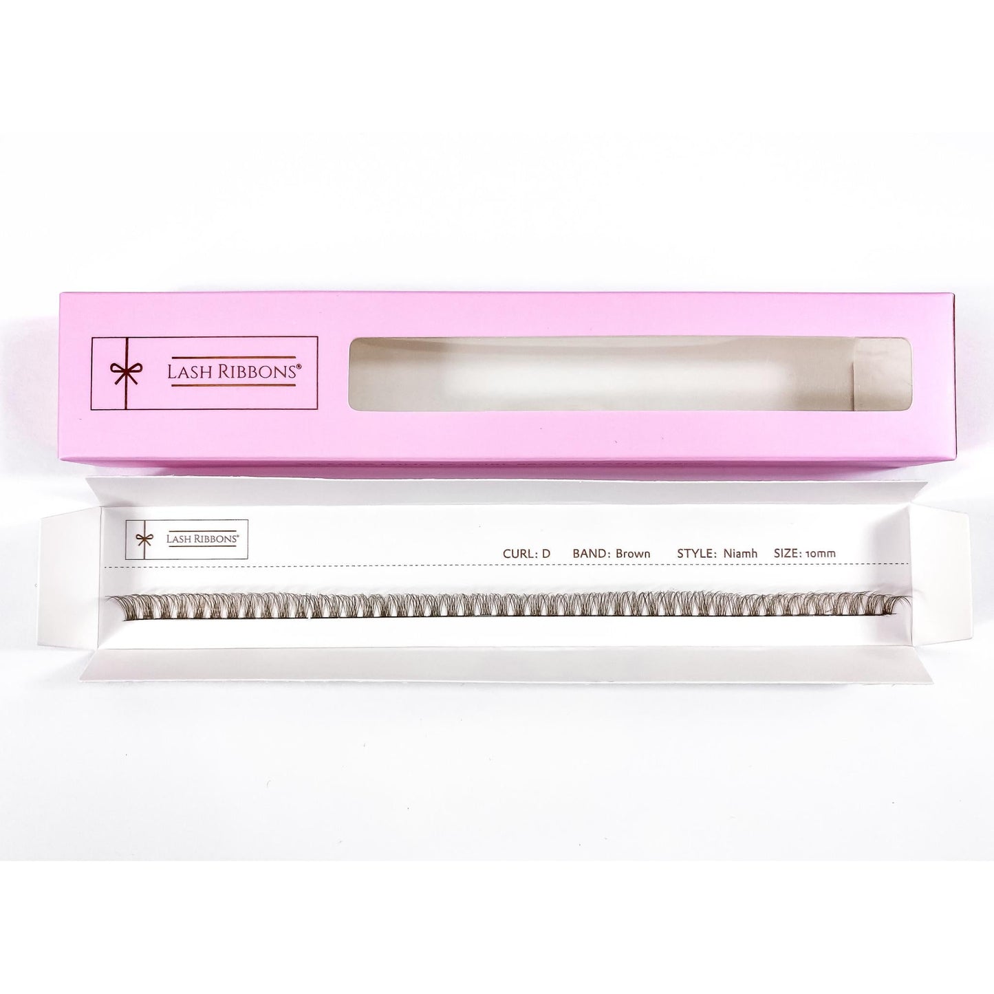 3D 'D' Curl Brown Lash Ribbons® Starter Kit (With Clear Lash Bond)