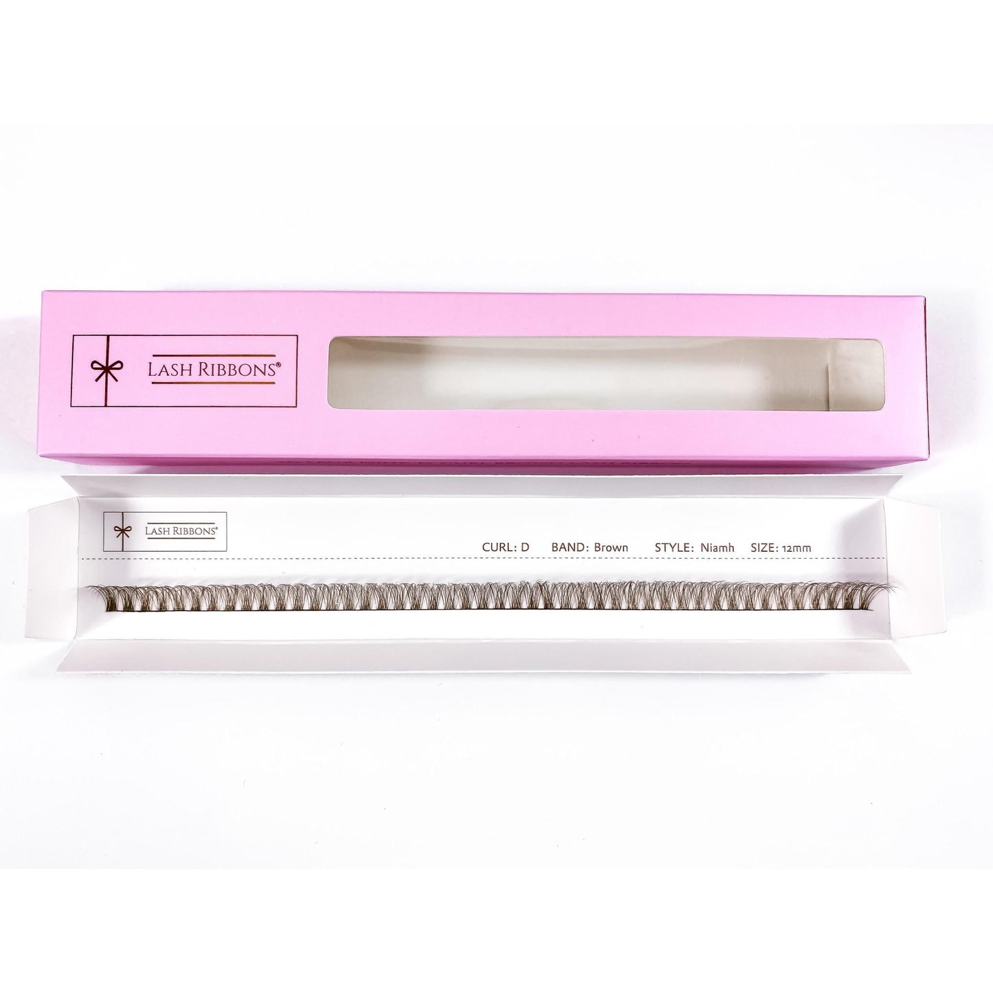 3D 'D' Curl Brown Lash Ribbons® Starter Kit (With Clear Lash Bond)