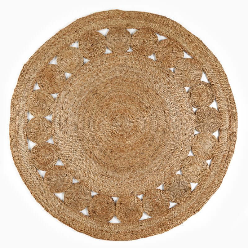 Nova Natural Circle Rug – Handwoven Round Jute Rug