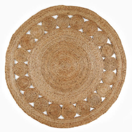Nova Natural Circle Rug – Handwoven Round Jute Rug