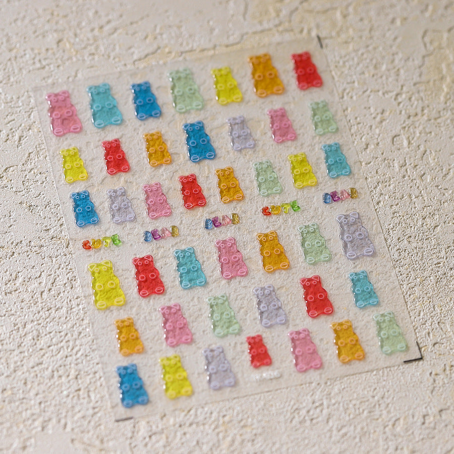 Hello Claws | Candy Bear Jelly Nail Deco Sticker