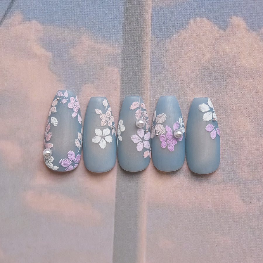 Hello Claws | Embroidery Plant Nail Deco Sticker
