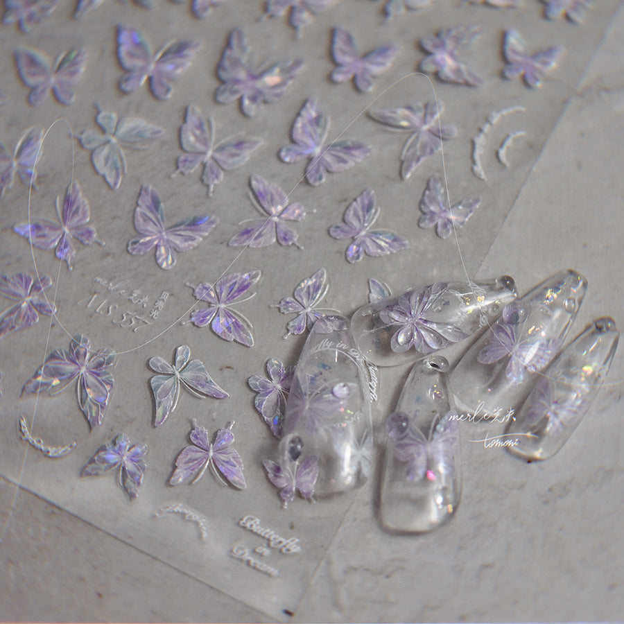 Hello Claws | Crystal Butterfly 5D Nail Deco Sticker