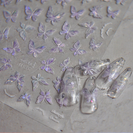 Hello Claws | Crystal Butterfly 5D Nail Deco Sticker