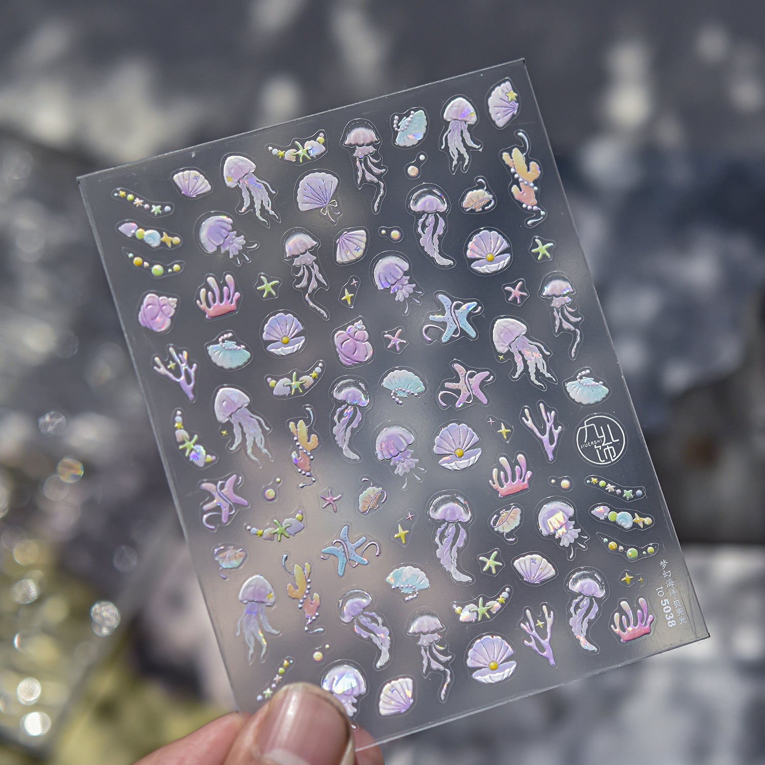 Hello Claws | Bubble Jelly Fish Nail Deco Sticker