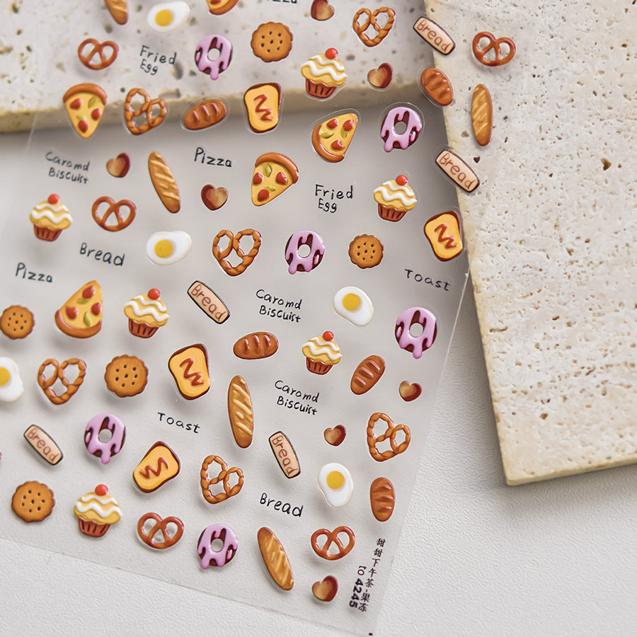 Hello Claws | Pizza Bakery Nail Deco Sticker