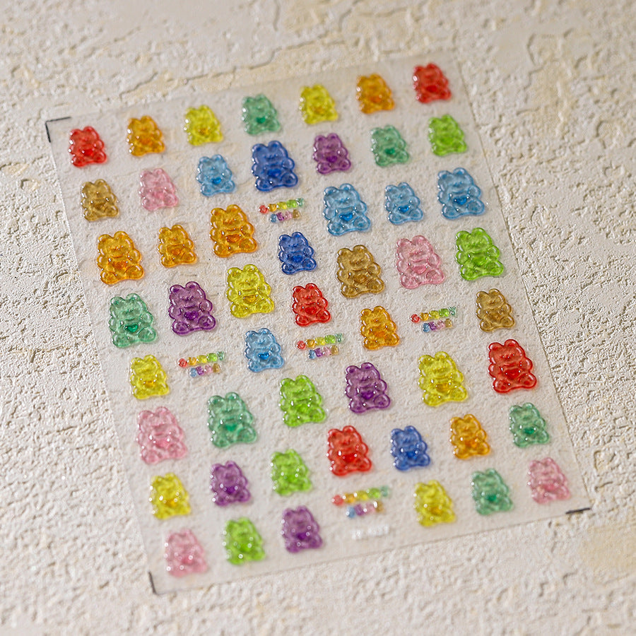 Hello Claws | Candy Bear Jelly Nail Deco Sticker