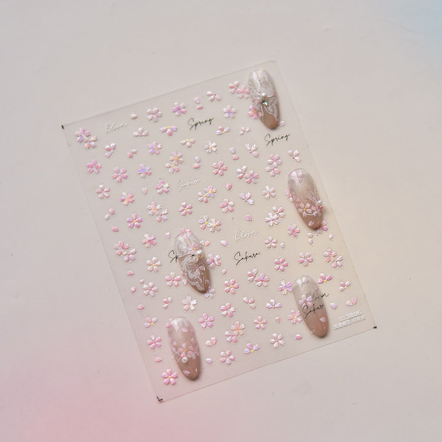 Hello Claws | Pink Cherry Blossom Nail Deco Sticker