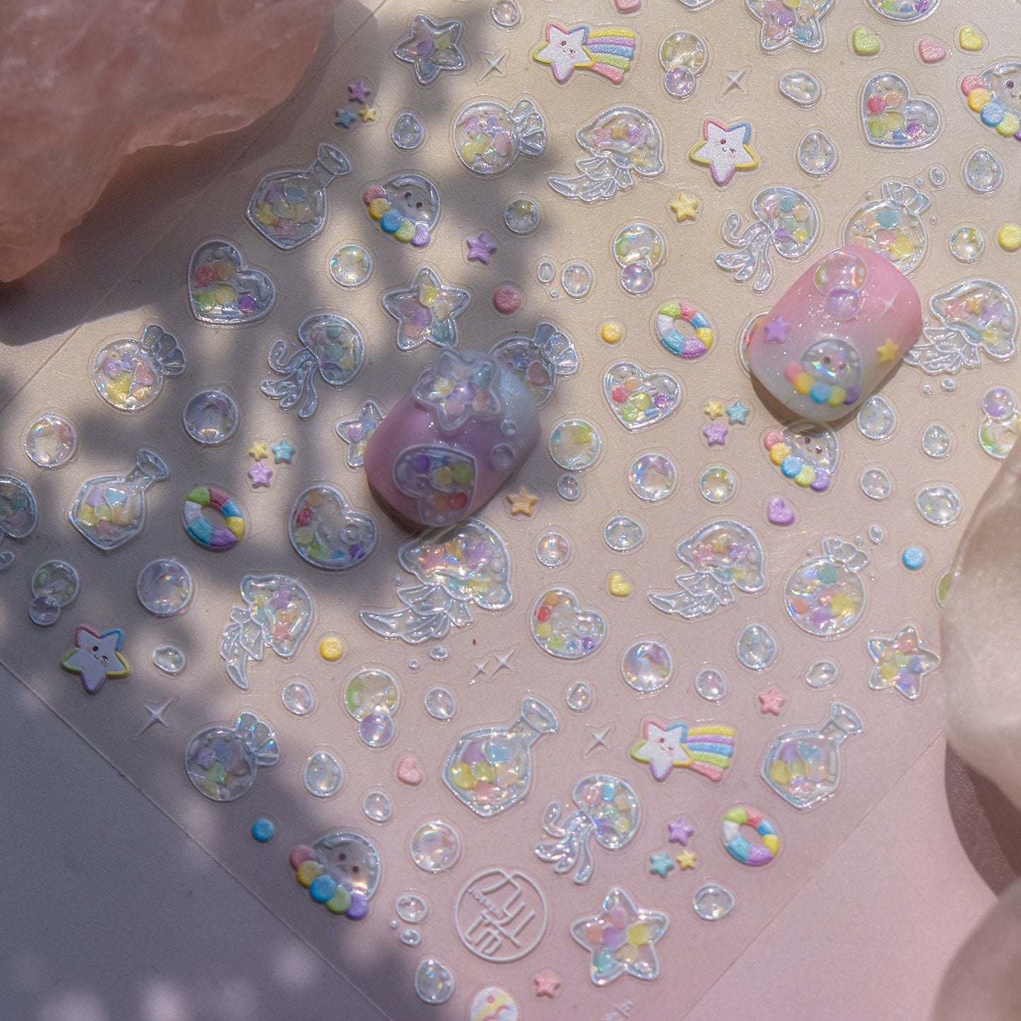 Hello Claws | Bubble Jelly Fish Nail Deco Sticker