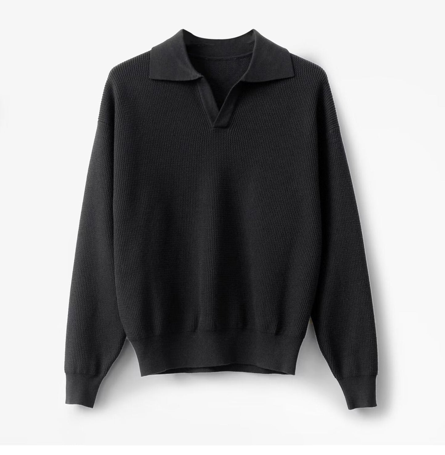 Men's Solid Color Loose Long Sleeves