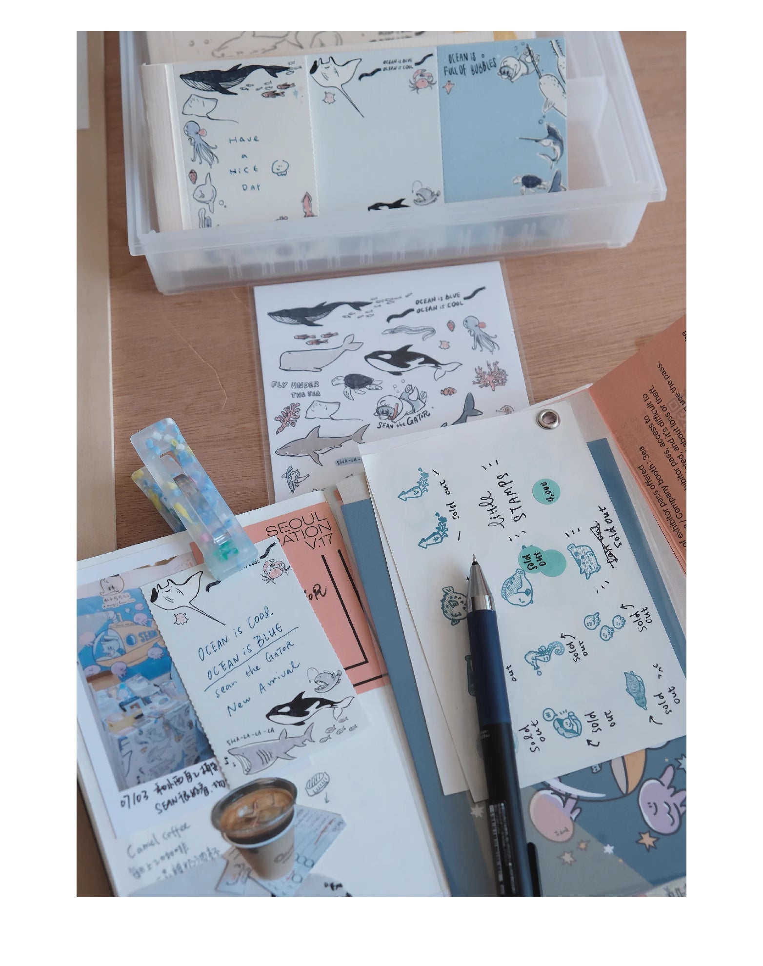 A Gator Life | Ocean is Cool Memo Notepad