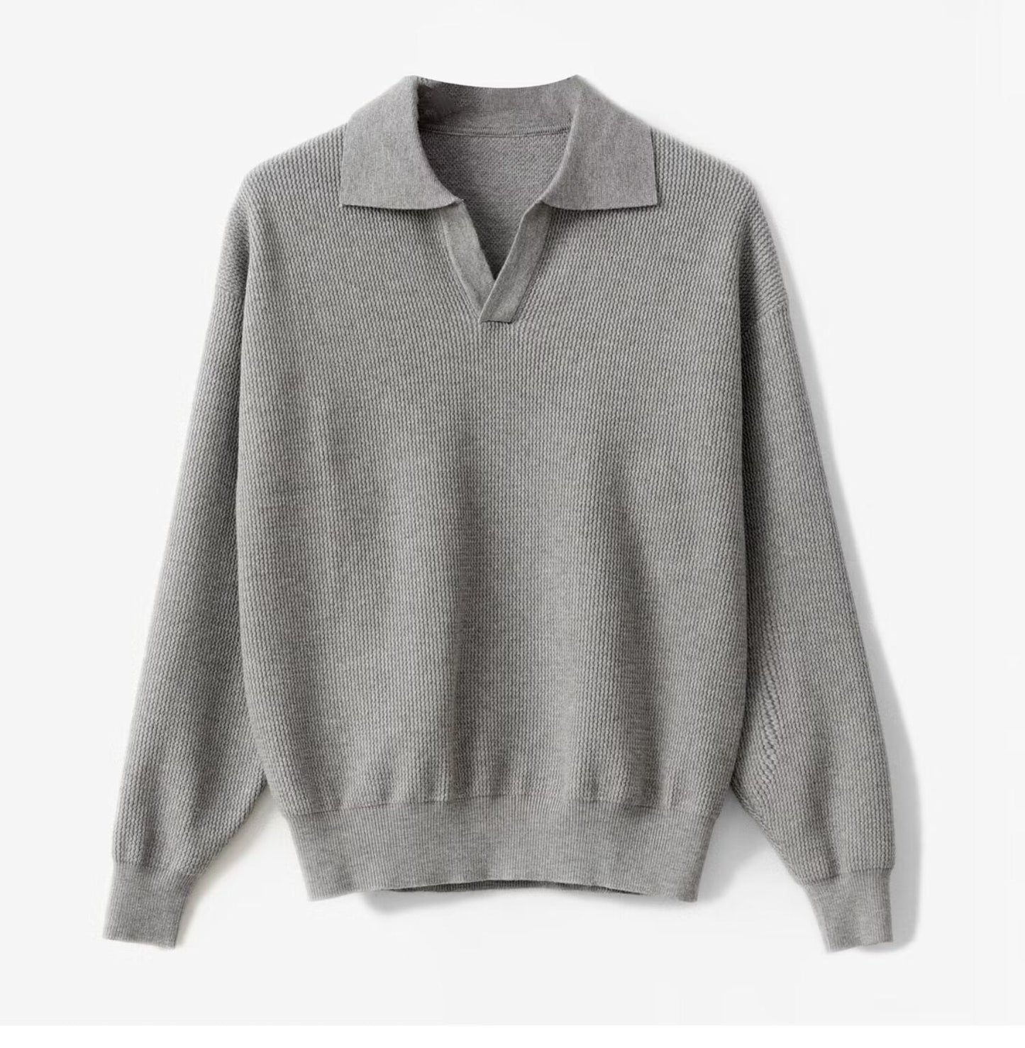 Men's Solid Color Loose Long Sleeves