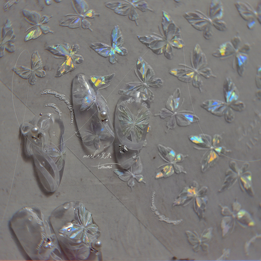 Hello Claws | Crystal Butterfly 5D Nail Deco Sticker