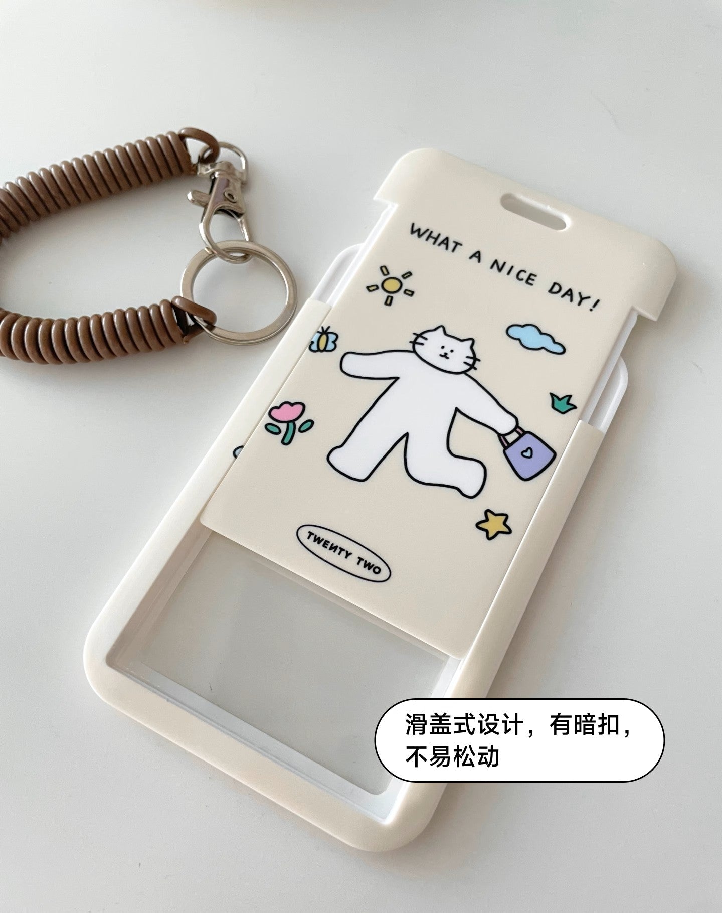 Twenty Two | Have A Nice Day ID Card Protector Pocket